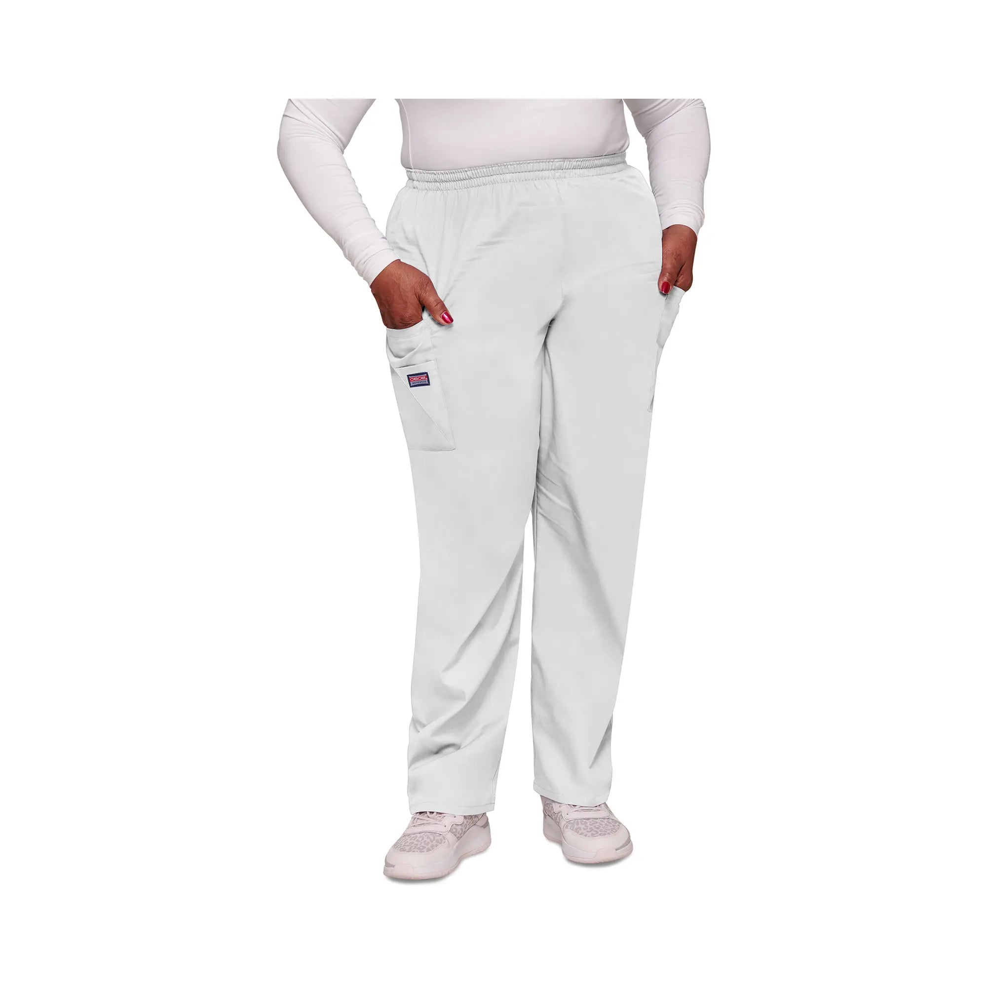 Seignosse - Pantalon cargo médical - Femme - Cherokee - Couleur 1 Cherokee Authentic Workwear Blanc-XXXL
