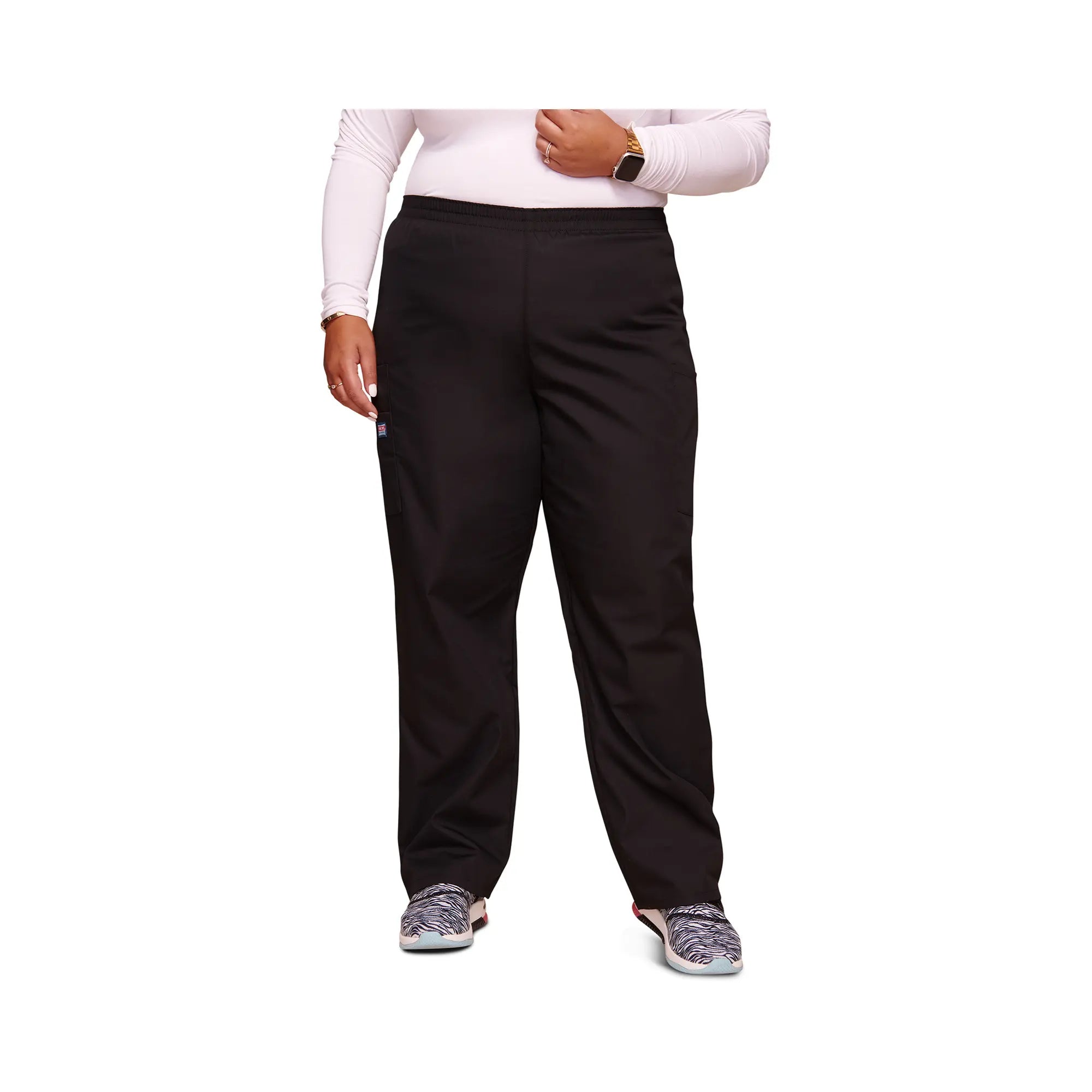 Seignosse - Pantalon cargo médical - Femme - Cherokee - Couleur 1 Cherokee Authentic Workwear Noir-XXXL