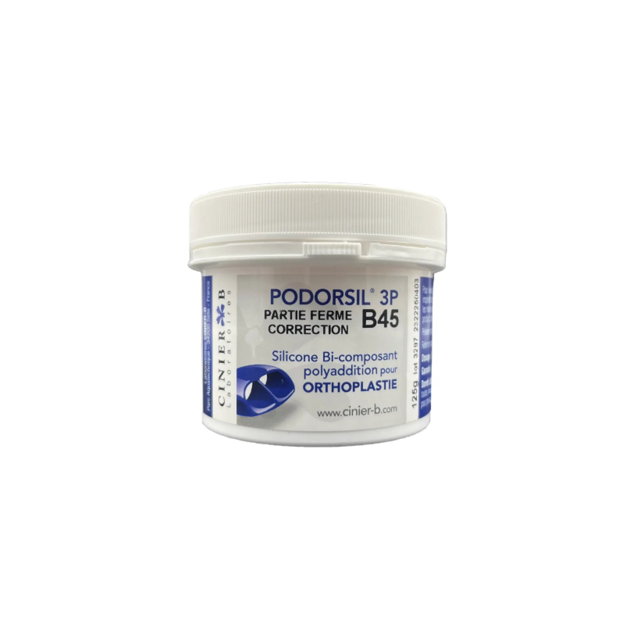 Silicone orthoplastie B45 - Ferme - Shore 45 - Podorsil 3P Podorsil 125g