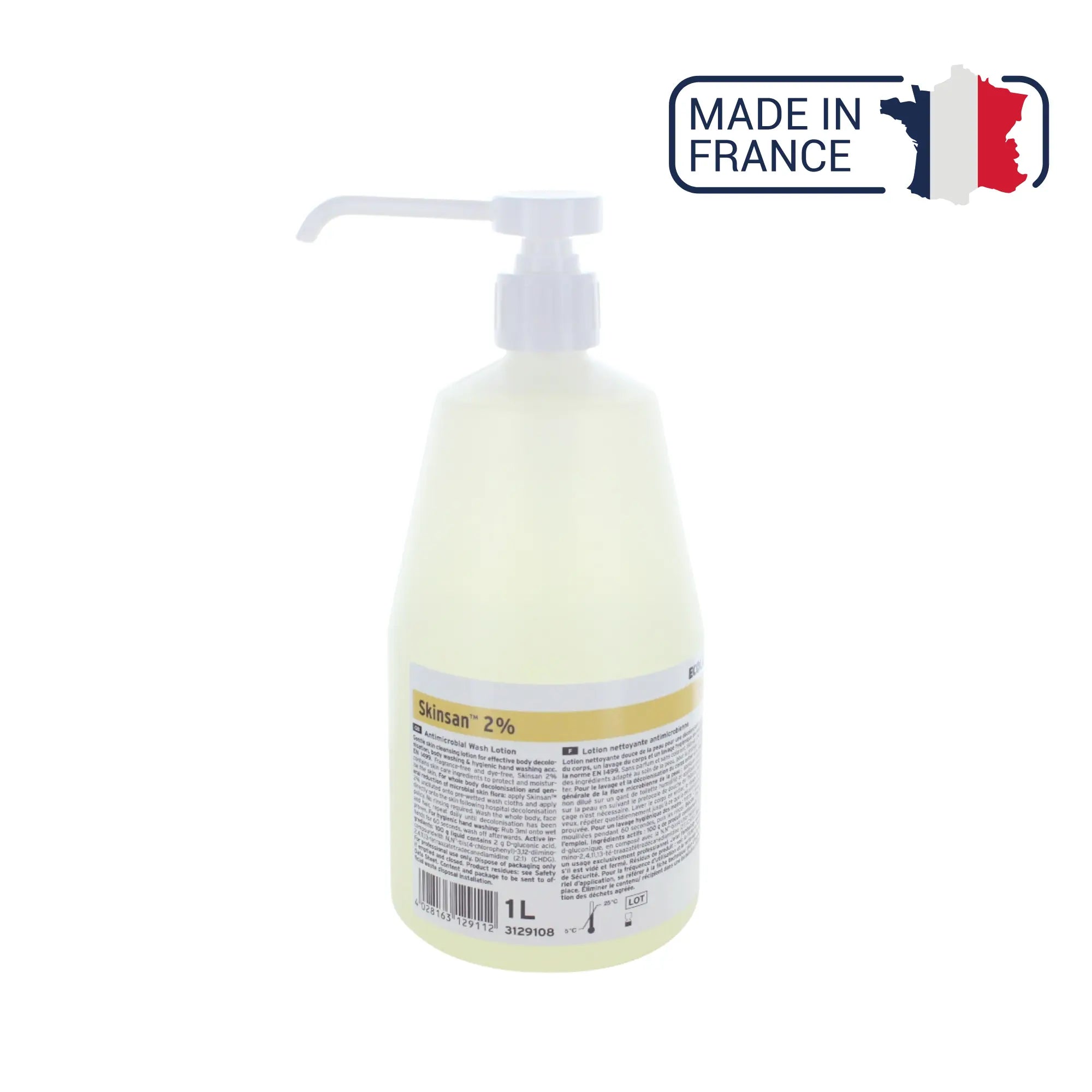 Skinsan 2% savon antiseptique - Différentes tailles - Anios Anios 1-L-Pompe