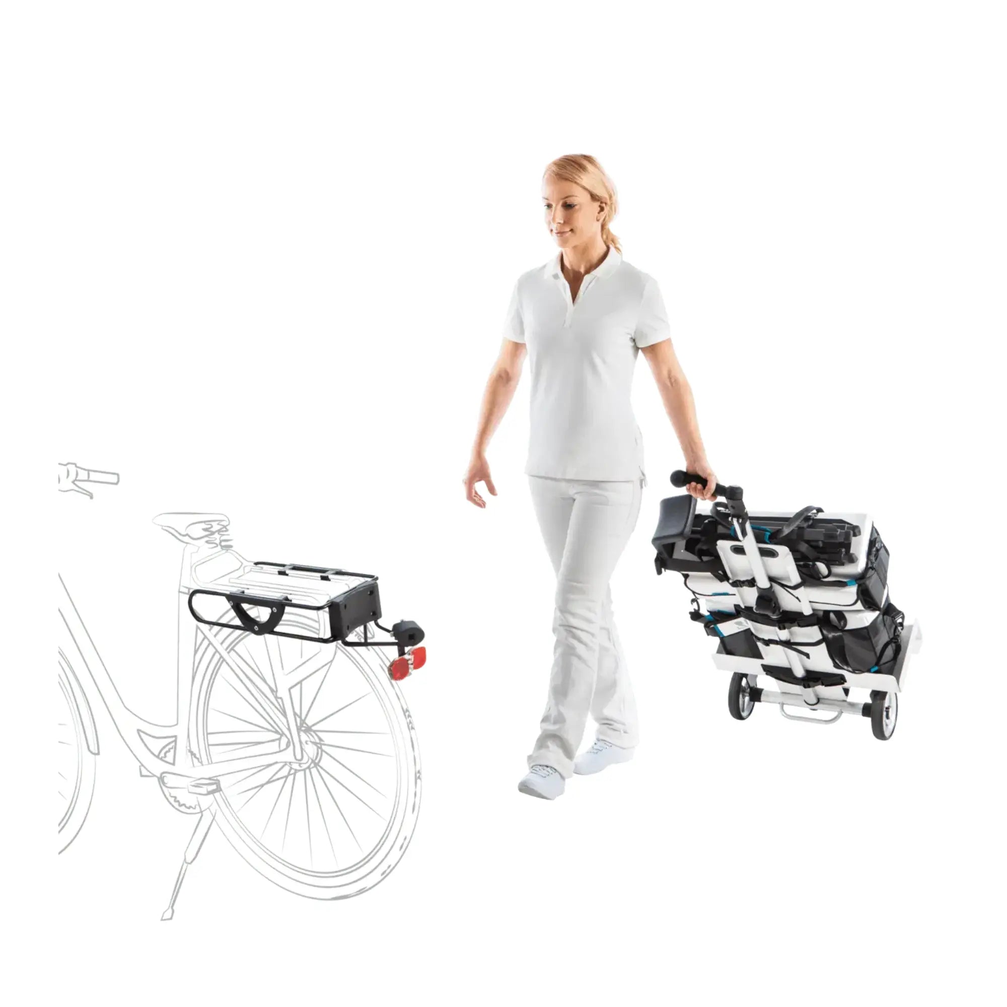 Système de transport à vélo pour mallettes - Ruck Ruck