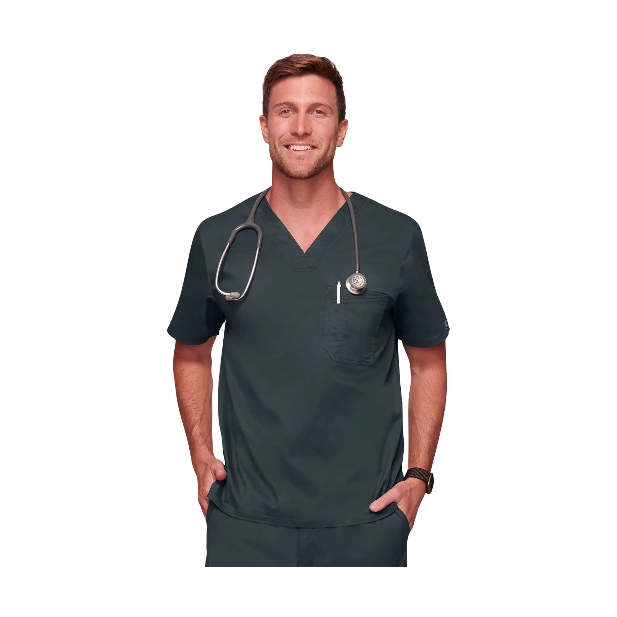 Tarbes - Tunique à col V ajustée - Homme - Cherokee Cherokee Authentic Workwear