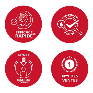 Traitement Sérum Ongles noirs, traumatisés - 8ml - Fortifiant - Poderm Professional - My Podologie