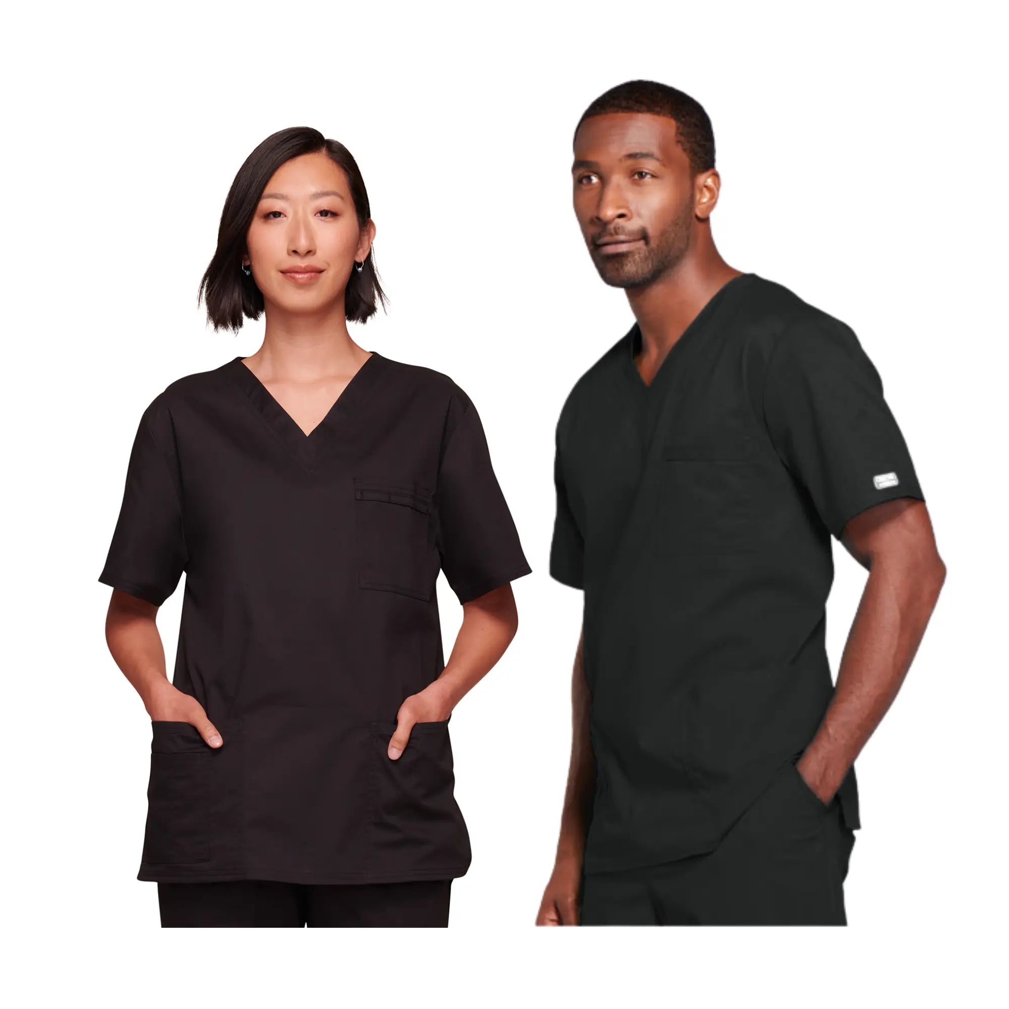 Versailles - Tunique unisexe col V - Unisexe - Cherokee Cherokee Authentic Workwear Noir-3XL