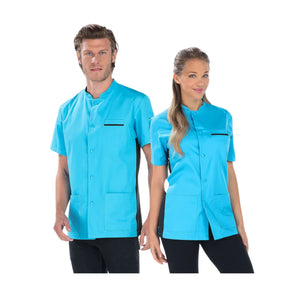 Victor - Tunique Manches Courtes - Mixte - 76 cm My Blouse  Sergé-Atoll-Noir-T6-XXXL