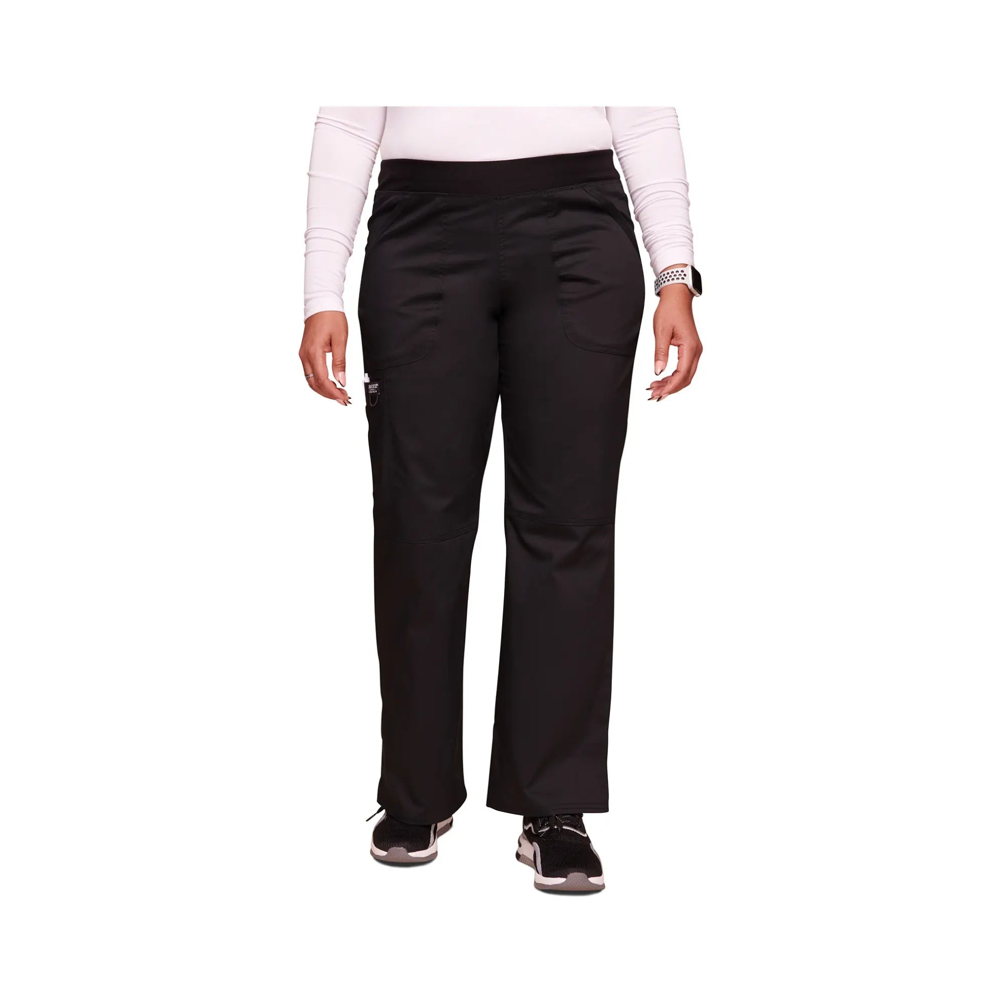 Villeurbanne - Pantalon droit taille mi-haute - Femme - Cherokee Cherokee Authentic Workwear Noir-3XL