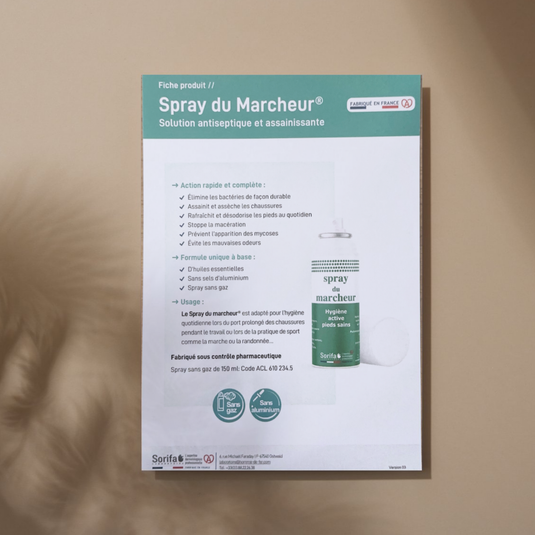 10 flyers Walker's Spray - My Podologie product sheet 
