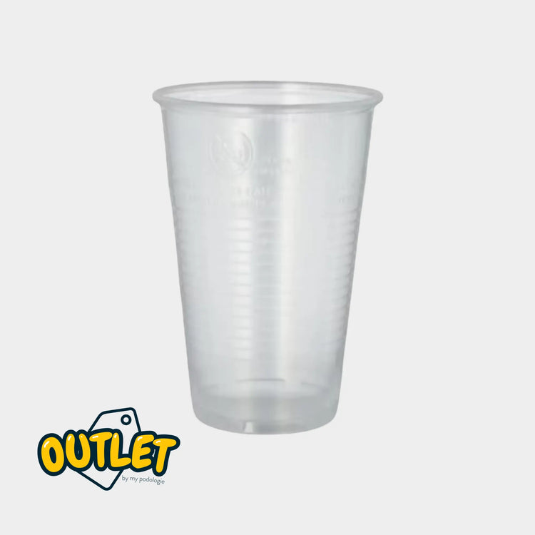 50 gobelets à usage unique en PLA transparent MEDI STOCK 