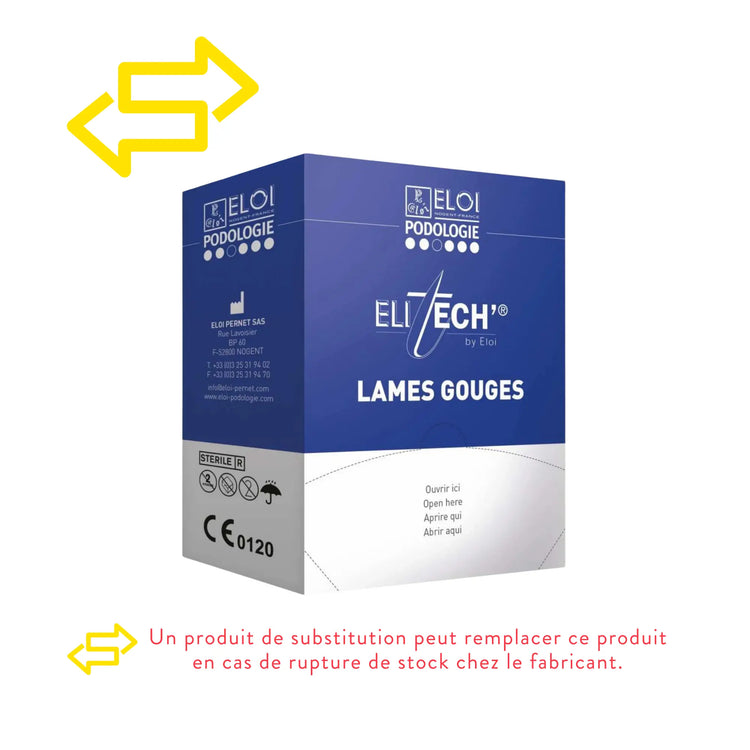 500 lames de gouges N°1 - Elitech by Eloi Eloi Podologie 