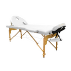 Folding wooden massage table 194 x 70 cm with reclining backrest - 7 colors