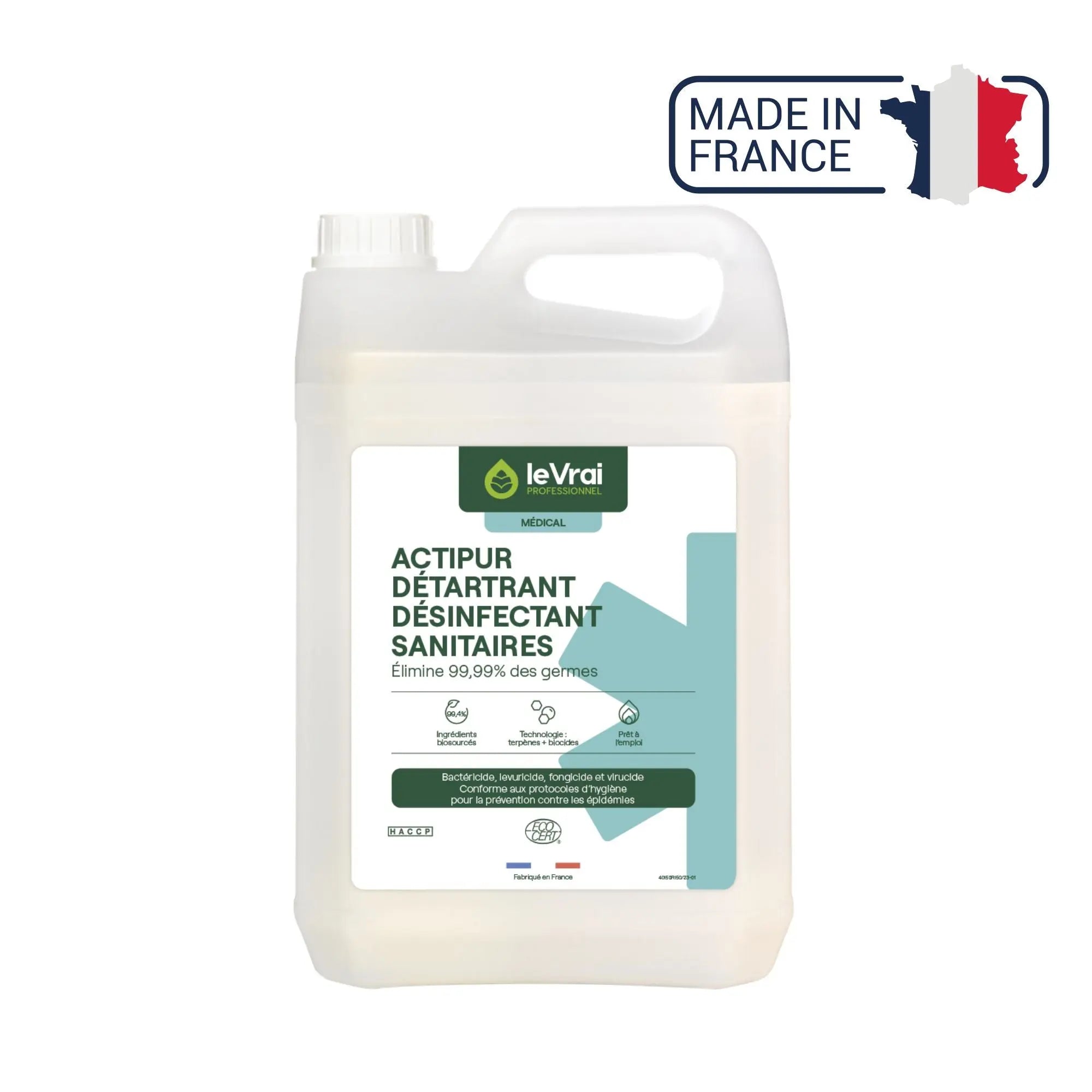 Actipur Détartrant Désinfectant Sanitaires - Deux contenances disponibles - Le Vrai Professionnel My Podologie