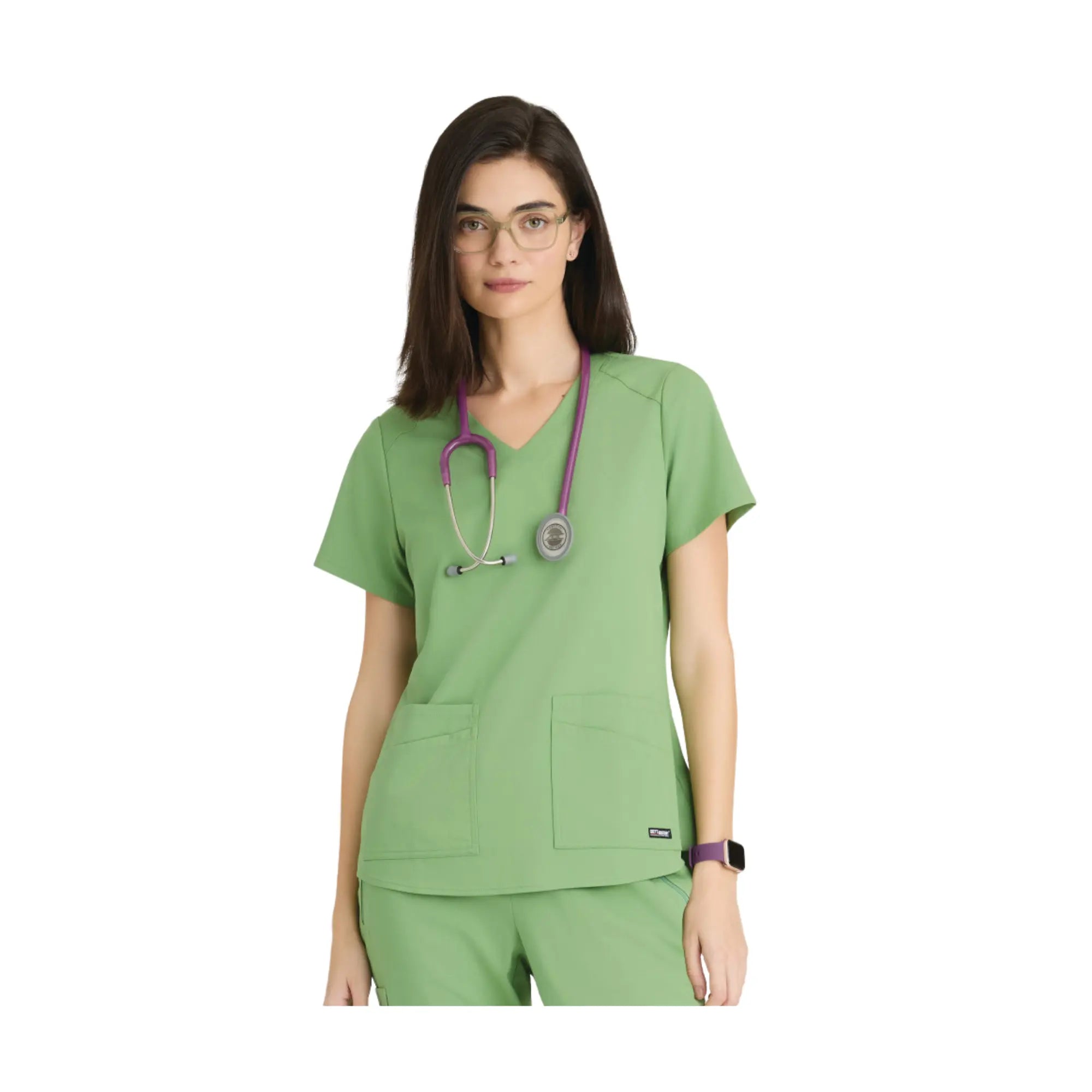 Aura - Tunique col V - Femme - Grey’s Anatomy Stretch Grey’s Anatomy 
