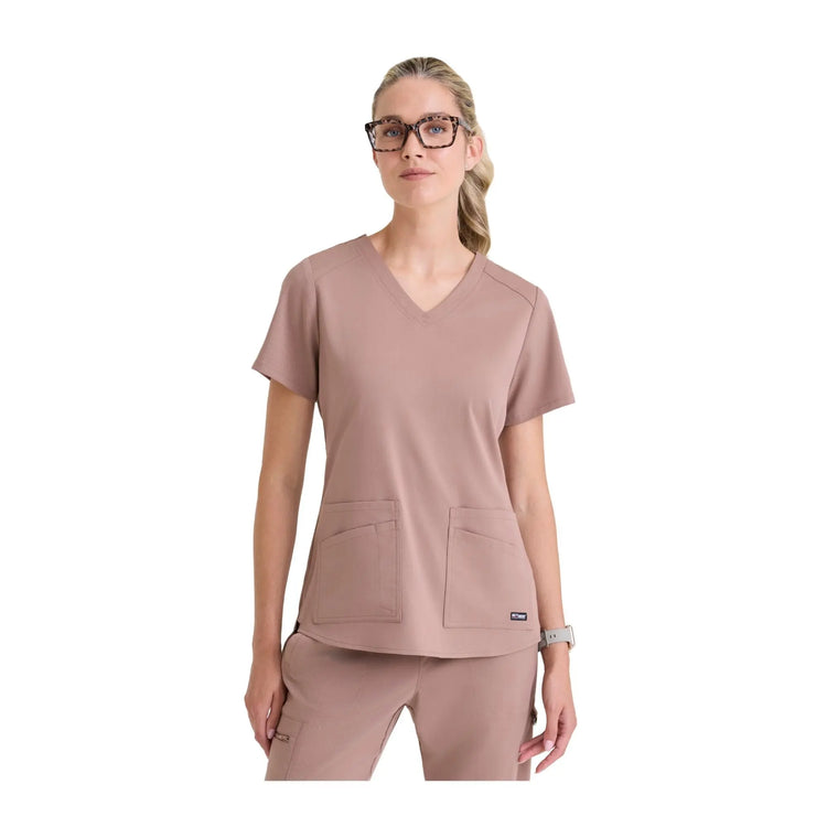 Aura - Tunique col V - Femme - Grey’s Anatomy Stretch Grey’s Anatomy 