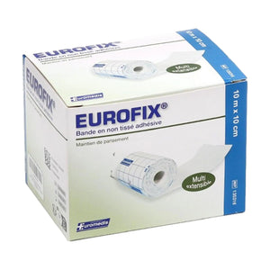 Bande de 10m adhésive non-tissée - 2 dimensions - Eurofix by Euromédis - My Podologie