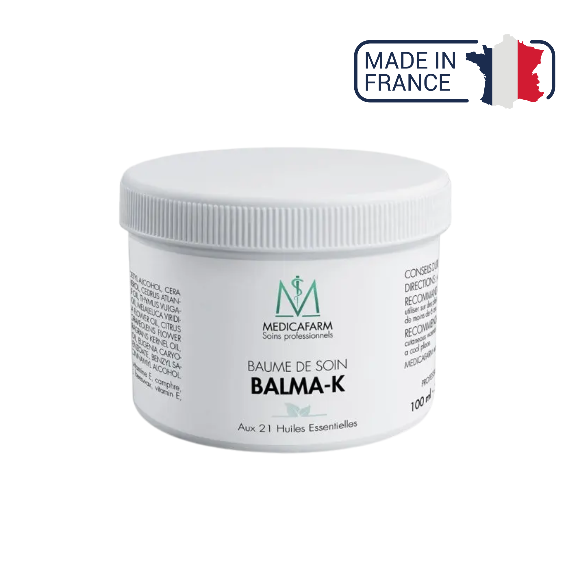 Baume de soin Balma-K - 21 Huiles essentielles - Pot 100ml - Medicafarm Medicafarm 