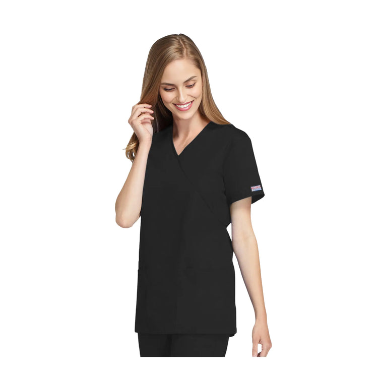 Bayonne - Tunique médicale - Effet cache-coeur  - Manches courtes - Femme - 72 cm - Cherokee Cherokee Authentic Workwear 