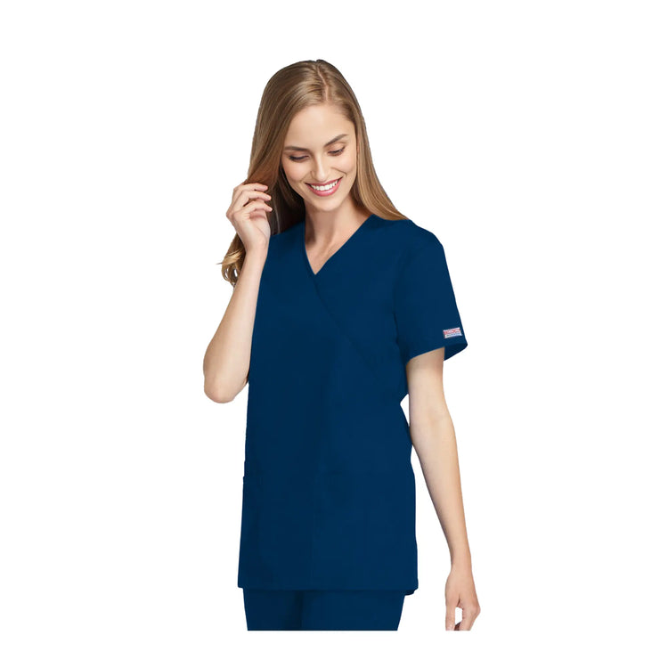 Bayonne - Tunique médicale - Effet cache-coeur  - Manches courtes - Femme - 72 cm - Cherokee Cherokee Authentic Workwear 