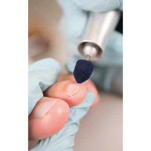 Pointed abrasive caps x10 1001 - Diamond - Fine grain - Abrasion of corns, calluses and hyperkeratoses - 10 mm Ruck 