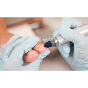 Pointed abrasive caps x10 1001 - Diamond - Fine grain - Abrasion of corns, calluses and hyperkeratoses - 10 mm Ruck 