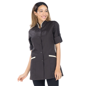 Capucine - Tunique - MLT - Femme - 80 cm My Blouse  Sergé-Brun-Beige-Clair-T6-XXXL