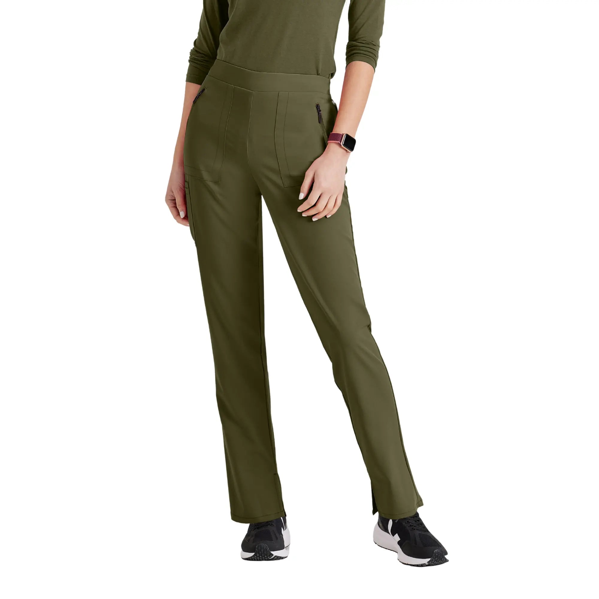 Cassiopée - Pantalon médical taille haute - Femme - Barco Unify BARCO  Vert Olive / XL