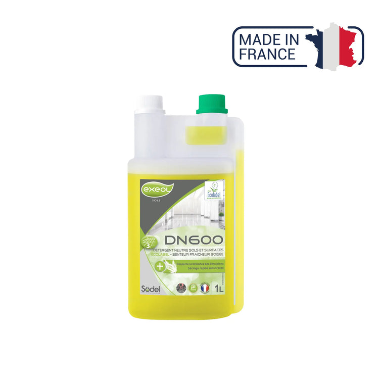 DN600 - Neutral detergent Ecolabel woody freshness scent - Sodel Exeol 