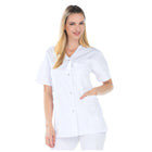 Dora - Blouse - Manches courtes - Col V - Femme - 75 cm