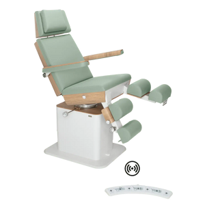 Fauteuil de pédicurie - MOON - Relevage électrique - Wifi - Ruck My Podologie  Sauge-5-moteurs-Chêne