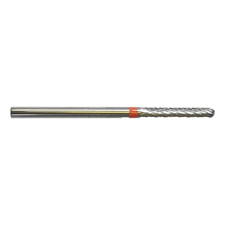 Fraise E0220 Carbure de tungstène - Abrasion et finition des ongles fins - Denture croisée fine - Forme droite - 2,3 mm - My Podologie