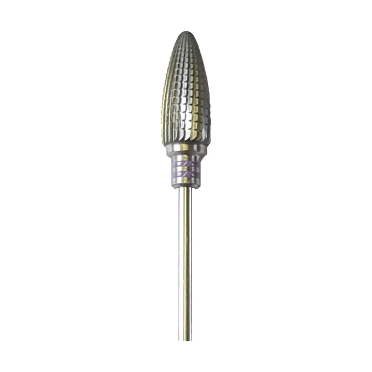 Fraise E7225 Carbure de tungstène - Abrasion des ongles normaux - Denture hélicoïdale super fine - 6 mm - My Podologie