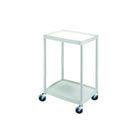 Plastic pedestal table - 2 trays - 48.5 x 36.5 cm