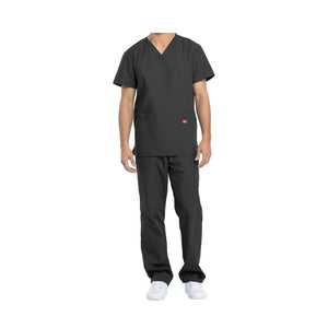 Hossegor - Ensemble médical - Tunique col V et pantalon - Unisexe - Dickies Dickies  Anthracite-XXXL