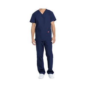 Hossegor - Ensemble médical - Tunique col V et pantalon - Unisexe - Dickies Dickies  Bleu-Marine-XXXL