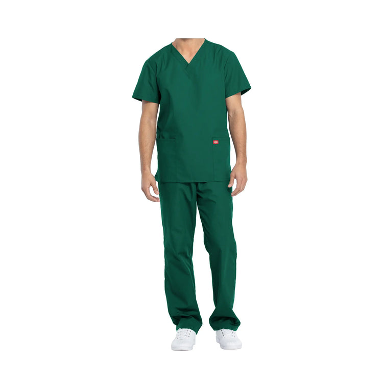 Hossegor - Ensemble médical - Tunique col V et pantalon - Unisexe - Dickies Dickies  Vert-Chasseur-XXXL