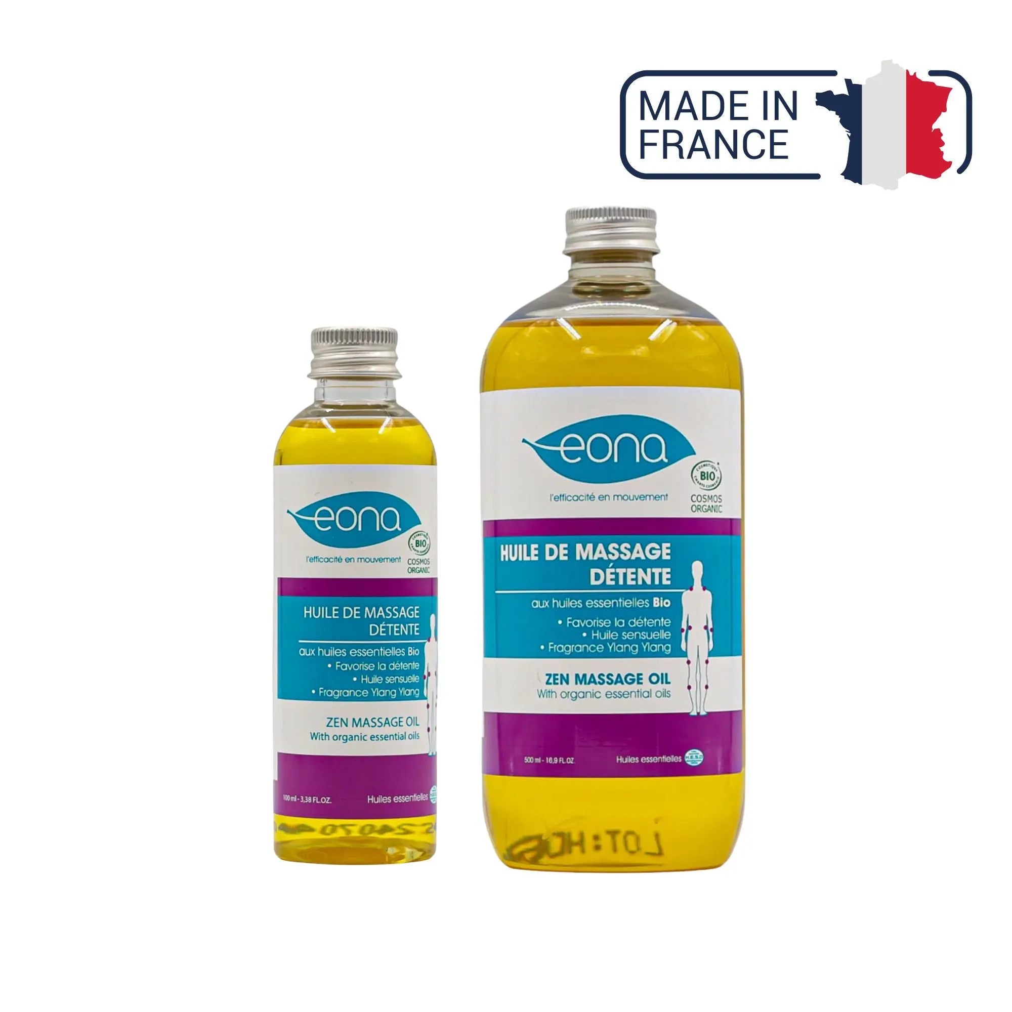 Huile de massage - Détente - Bio - 2 contenances - Eona Eona 