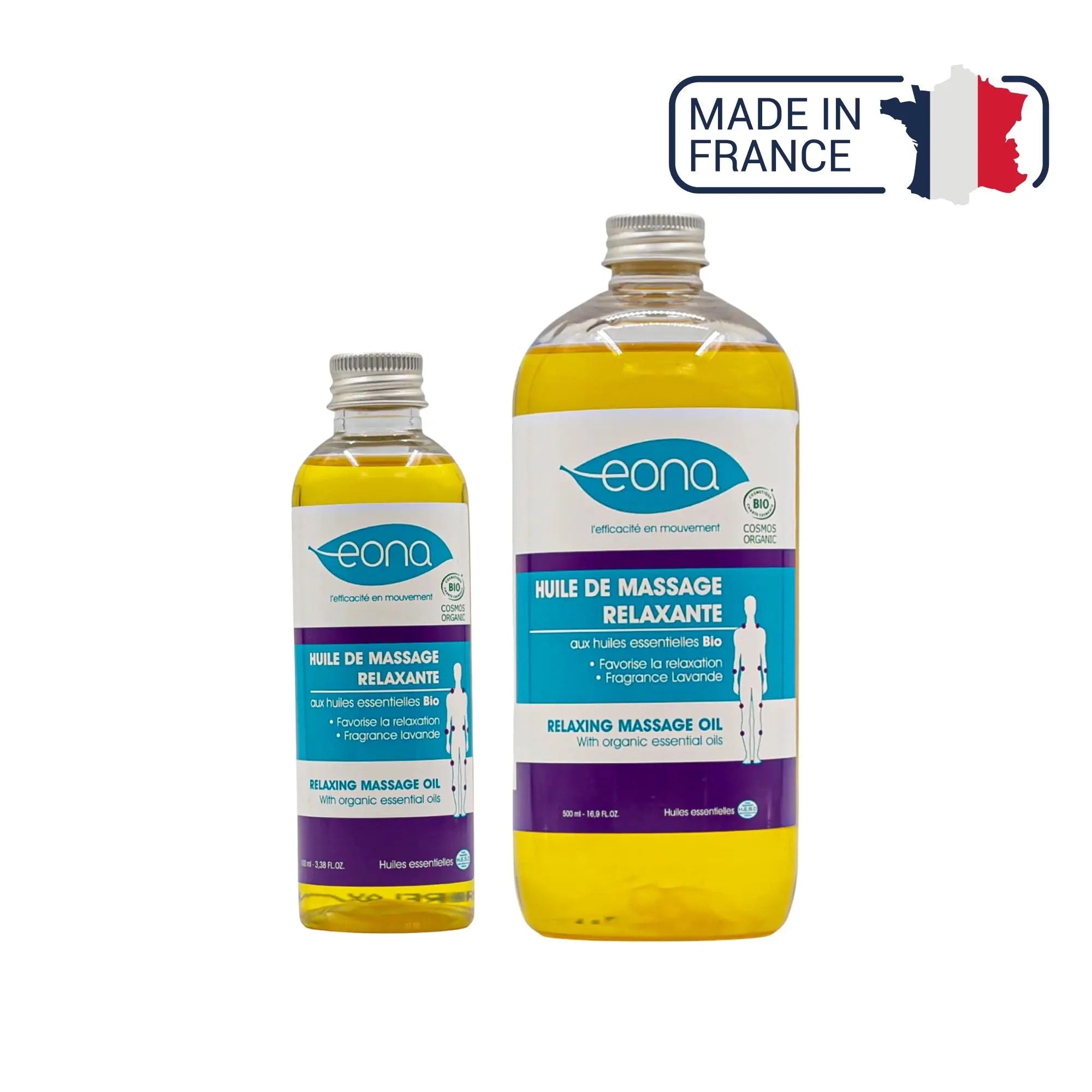 Huile de massage - Relaxante - Bio - 2 contenances - Eona Eona 