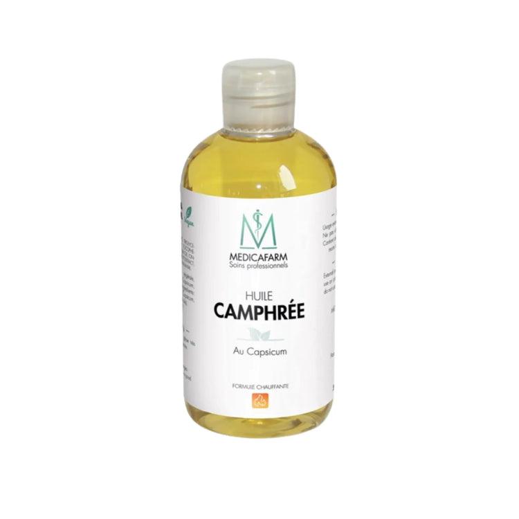 Huile de soin - Camphrée - Chauffante - Flacon stop-goutte 250 ml - Medicafarm Medicafarm 