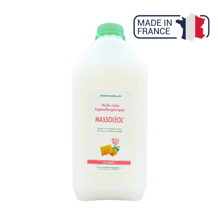 Massoléol® - Huile riche de massage neutre hypoallergénique - Parfum Rose - Phytomedica Laboratoires Phytomedica 