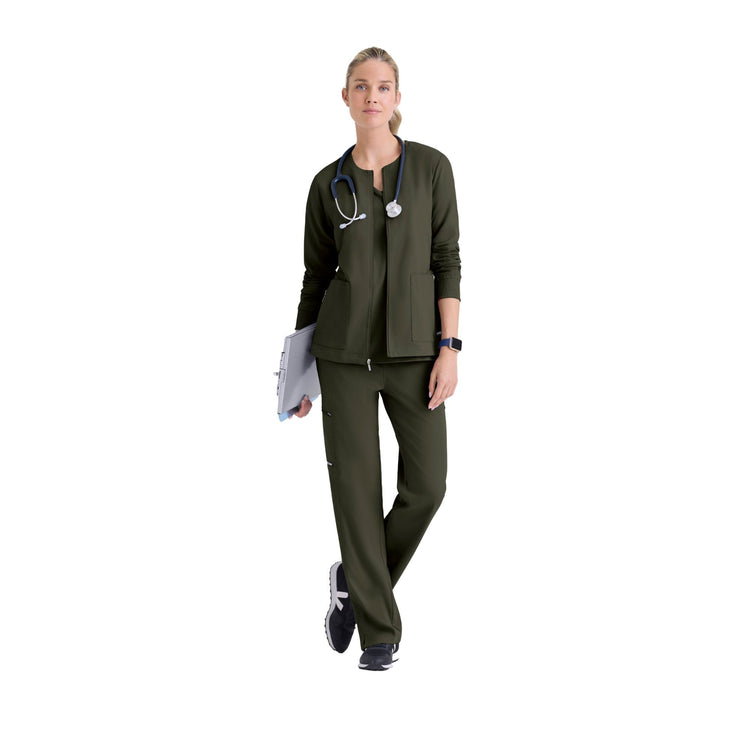 Mila - Veste médicale col rond - Femme - Grey's Anatomy Stretch Grey’s Anatomy 