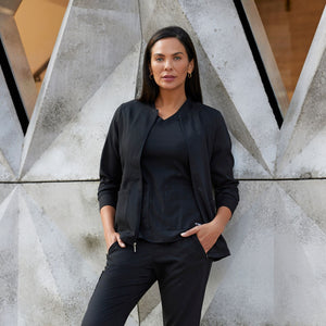 Mila - Veste médicale col rond - Femme - Grey's Anatomy Stretch Grey’s Anatomy 