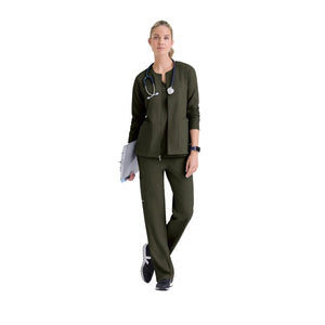 Mila - Veste médicale col rond - Femme - Grey's Anatomy Stretch Grey’s Anatomy 