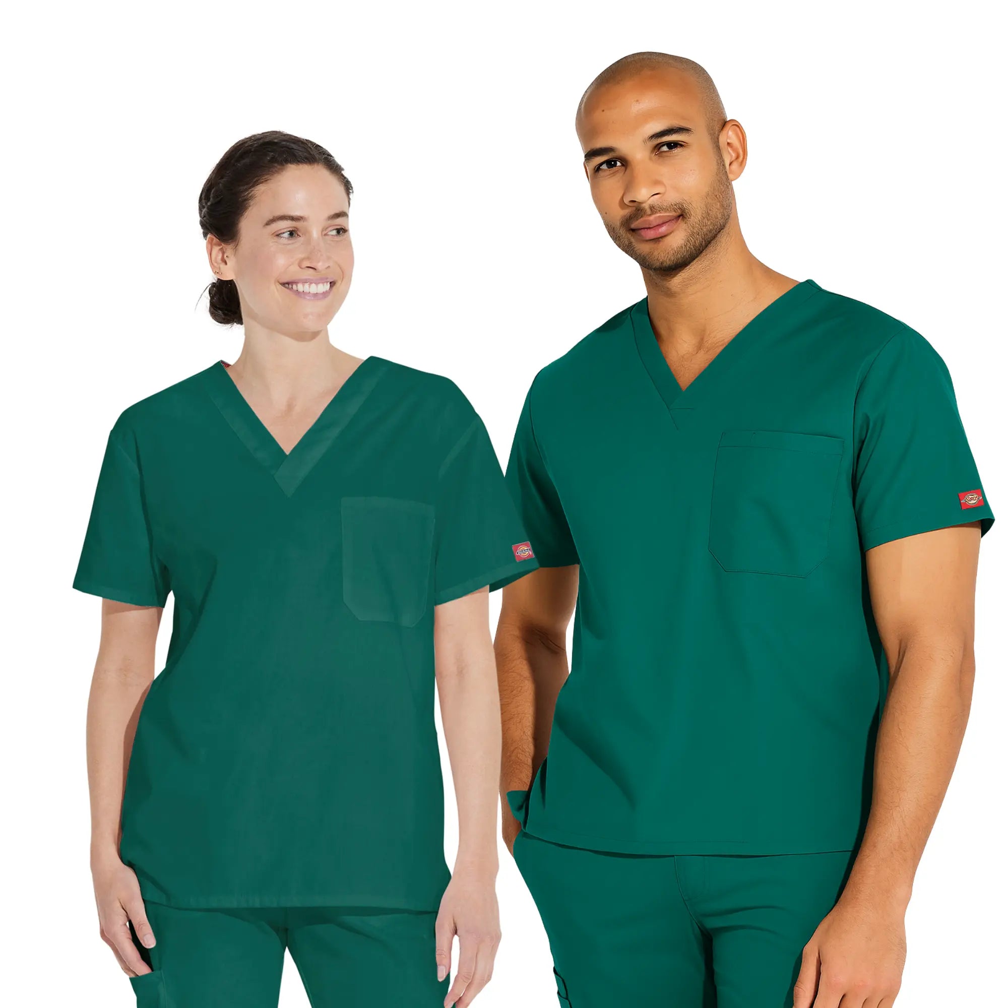 Orléans - Tunique col V - Unisexe - Dickies Dickies  Vert Chasseur / 3XL