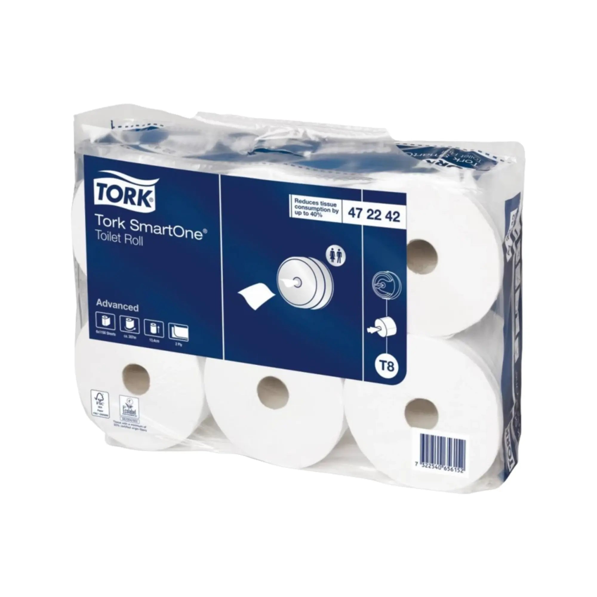 Tork SmartOne Toilet Paper - 6 rolls of 1150 formats - TORK Tork 