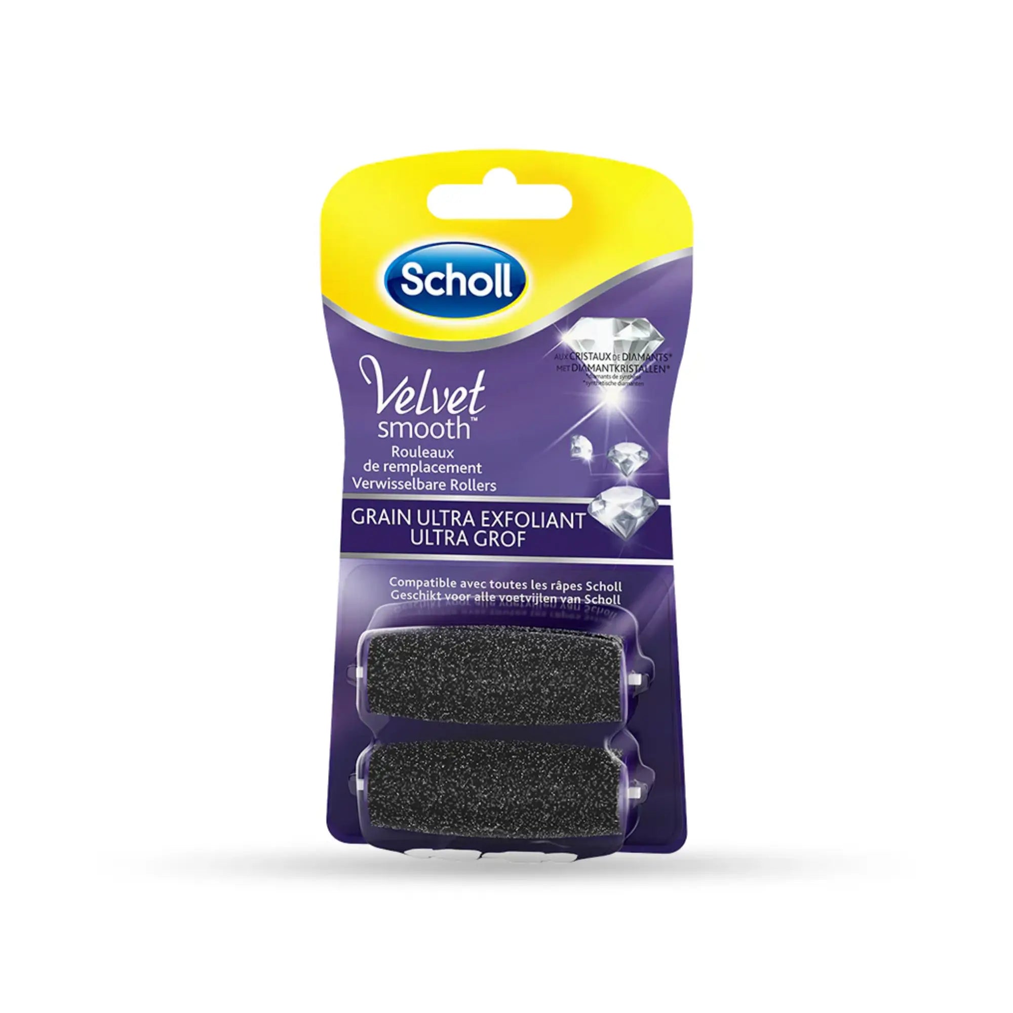 Recharge Rouleau Grain Ultra-Exfoliant - Râpe de Pédicurie Électrique - Velvet Smooth - Scholl Scholl