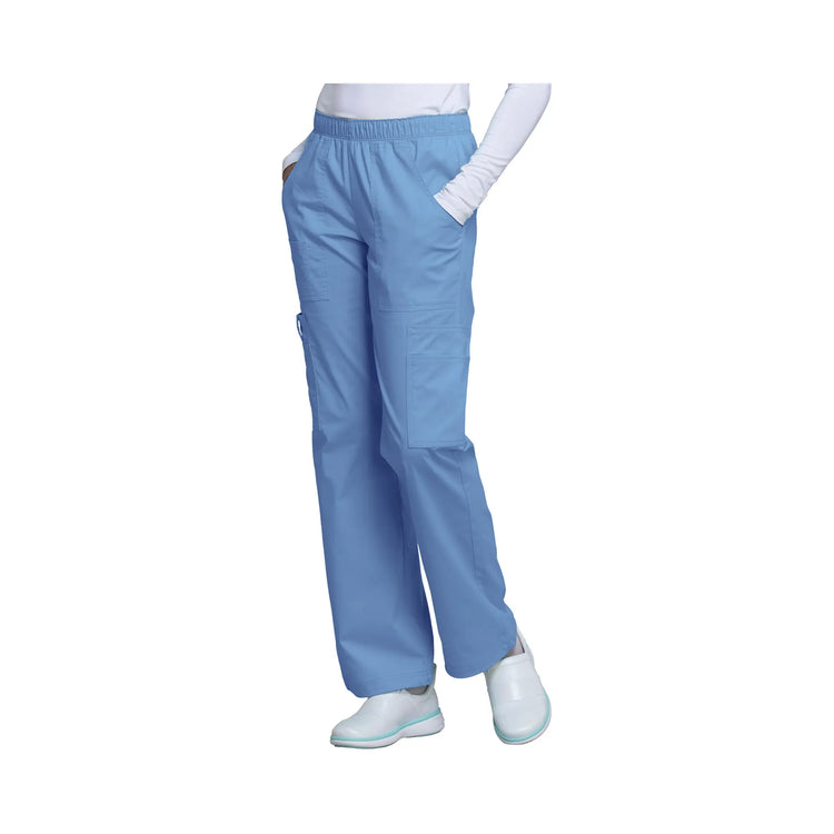 Roubaix - Pantalon large taille moyenne - Femme - Cherokee Cherokee Authentic Workwear  Bleu-Ciel-XXXL
