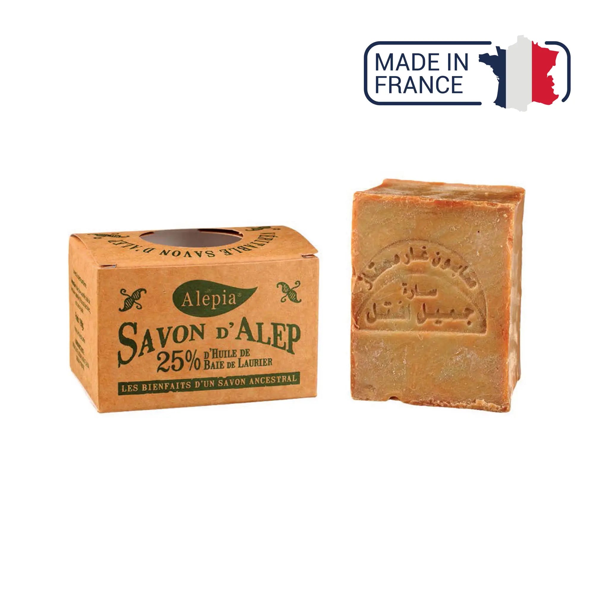 Savon d'Alep 40% de baie de Laurier - 190 g - Alépia Alépia