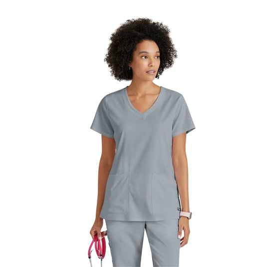 Serena - V-neck tunic - Women - Grey’s Anatomy Stretch Grey’s Anatomy  Light Gray / XL