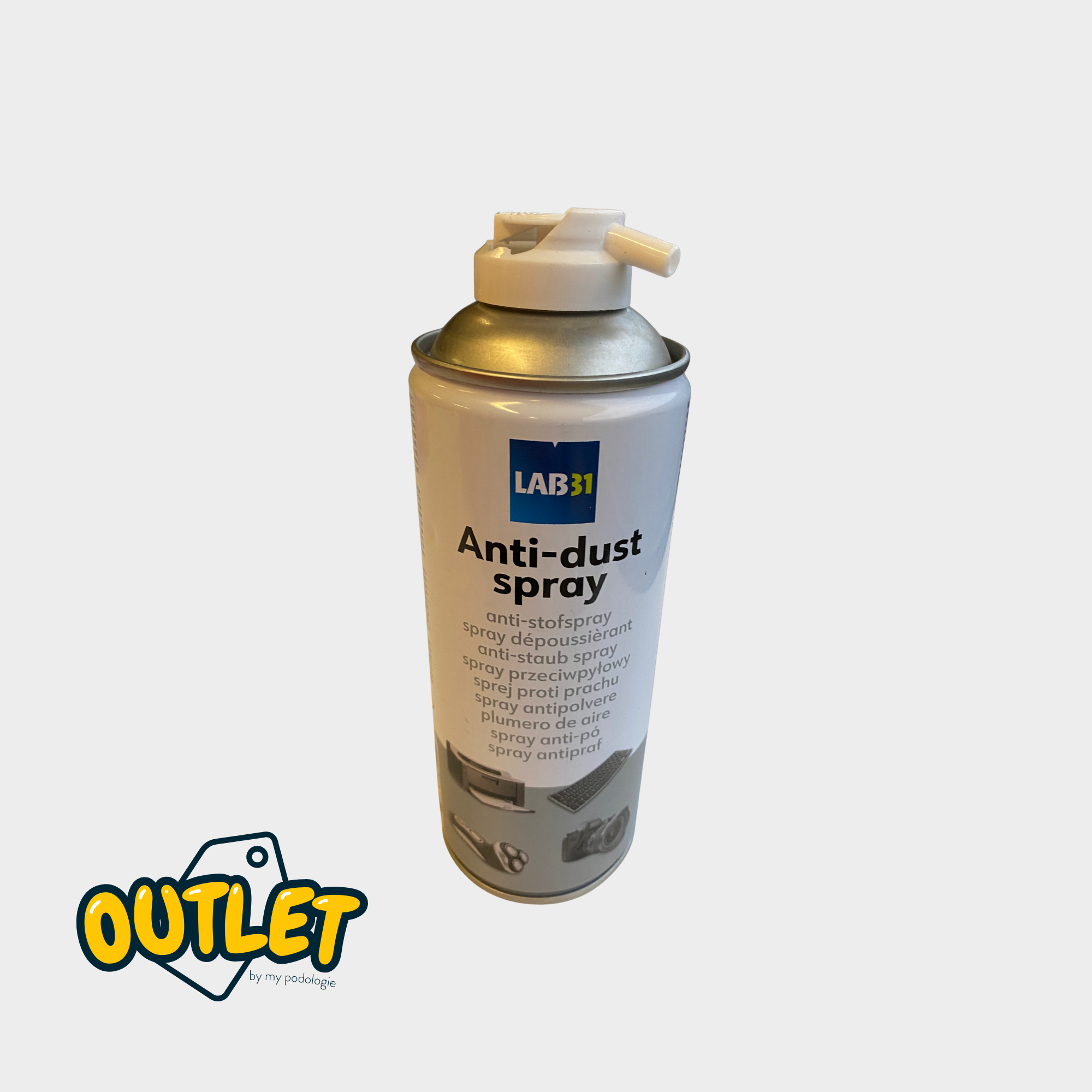 Spray anti-poussière - Idéal clavier d'ordinateur ou micromoteur portatif // Défaut