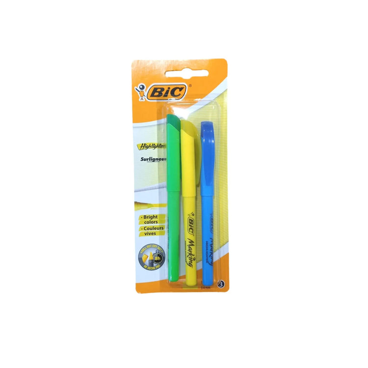 Surligneurs Highlighter - 3 pièces - BIC Bic 