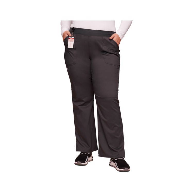 Villeurbanne - Pantalon droit taille mi-haute - Femme - Cherokee Cherokee Authentic Workwear  Anthracite-3XL